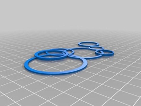 playful rings necklace jewelry customized 3d print model - Mito3D