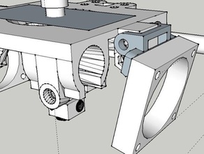 40x40 fan holder reinforced prusa carriage slim lm8uu 3d printer parts 3d print model - Mito3D