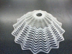 lampshade lasercut paper sheet household lasercutter 3d print model - Mito3D