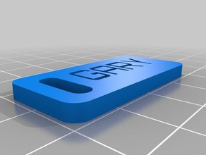 etiket-gary organizasyon özelleştirilmiş 3d print model - Mito3D