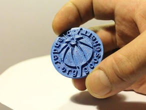 groseille jeton les pièces de monnaie badges 3d print model - Mito3D