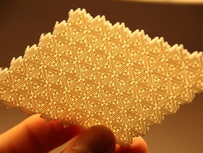 mesostructured cellular materialsearly prototypes art auxetic mesomaterial metamaterial synclastic 3d print model - Mito3D