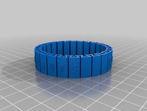centenario centauri braccialetto personalizzato bracciali 3d print model - Mito3D