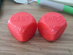 lovers dice 3d print model - Mito3D