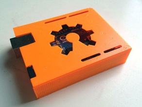 slim arduino uno case electronics openscad 3d print model - Mito3D