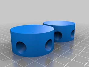 my customized openscad 2v dome hub script construction toys 3d print model - Mito3D