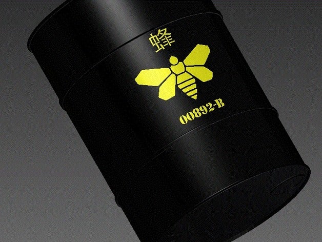 methylamine barrel breaking bad props bee chinese 3D print model - Mito3D