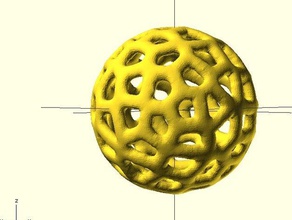 voronoi wiremesh esfera arte 3d print model - Mito3D
