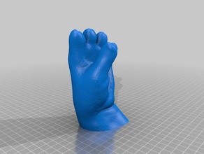 hand retopo people blender fix mesh prosthesis 3d print model - Mito3D