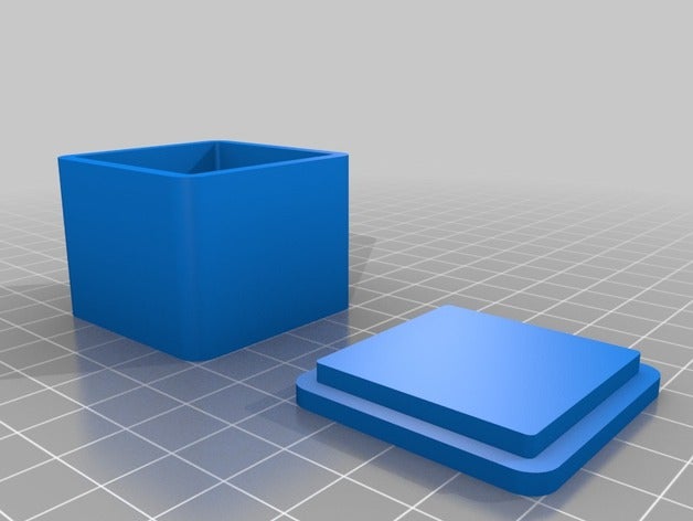 arredondado caixa contentores 3D print model - Mito3D