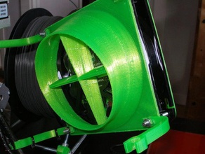 fan shroud 120mm Lüfter 3d Drucker - Zubehör Kühlung huxley mendel reprap 3d print model - Mito3D