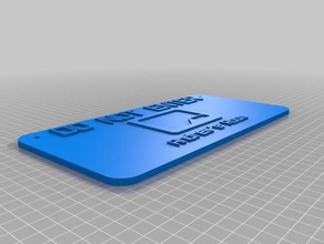 não digite sign sinais logotipos personalizado 3d print model - Mito3D