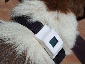 fitbit zip caja de collar perro las mascotas la actividad 3d print model - Mito3D