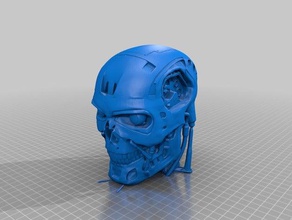 t800 smooth hi-res other bust terminator 3d print model - Mito3D