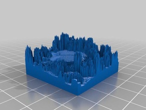 uc berkeleys griechischen theater lidar Gebäude Strukturen cal 3d print model - Mito3D