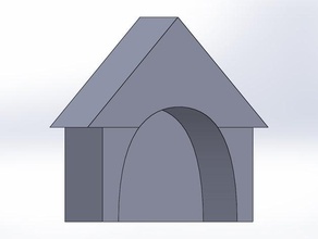 simple doghouse 3d printable printing 3d print model - Mito3D