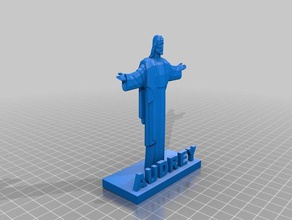 audrey la estatua de jesús 3d impresión 3d print model - Mito3D