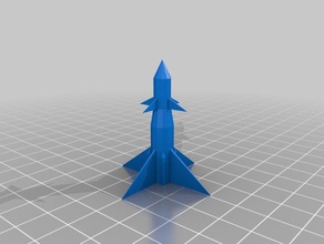 austins foguete 3d impressão 3d print model - Mito3D