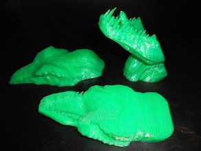 t-rex tagliata a dadini animali 3d print model - Mito3D