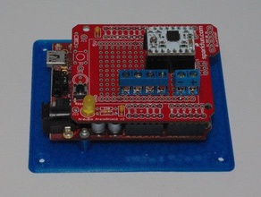 Montageplatte arduino unoduemilanovediecimila - Elektronik duemilavone freeduino 3d print model - Mito3D