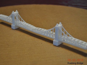 suspension bridge buildings structures architecture cincinnati ohio usa 3d print model - Mito3D