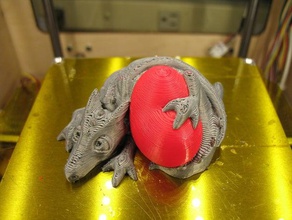 pet monster valentine dualstrusion ready creatures cute dragon heart 3d print model - Mito3D