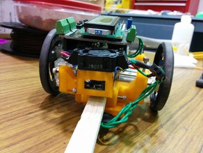 bootstrap-ready rover chassis rc vehicles 284 arduino uno battery case configurable robot sensor mount spring-loaded variable-length 3d print model - Mito3D