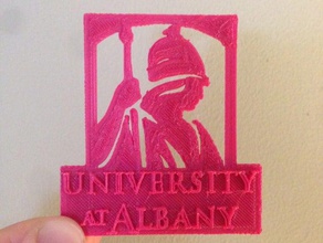 suny albany minerva logo des signes les logos l'éducation informatique physique de l'époque romaine université 3d print model - Mito3D