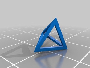 mein 1 Tetraeder math Kunst angepasst 3d print model - Mito3D