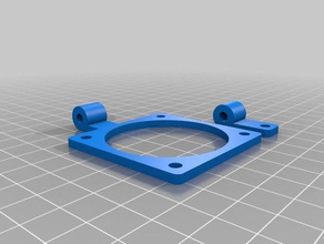 customized fan mounting bracket 50mm 3d printer parts 3d print model - Mito3D