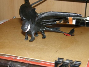 nightfury dragon nachtschatten drache train die drachenreiter von berk animals 3d print model - Mito3D