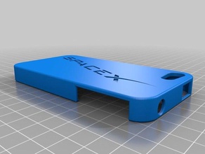 spacex caso do iphone 44s móveis 3d print model - Mito3D