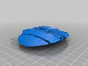 bsg cylon raider tos araç battlestar galactica 3d print model - Mito3D