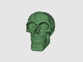 celtique crâne sculptures 3d Scanner artec3d jouet 3d print model - Mito3D