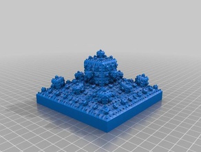 my customized 3d line fractal math 3d print model - Mito3D