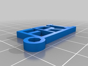 Cuma Anahtarlık özelleştirilmiş 3d print model - Mito3D