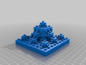 my customized 3d line fractal math 3d print model - Mito3D