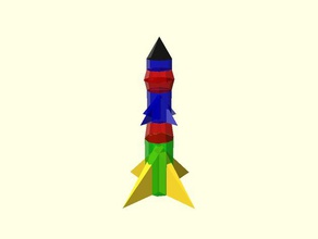 rocket mechanical toys 3d print model - Mito3D