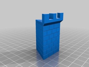 kale sihirbaz Kulesi duvar oyuncak oyun aksesuarlar tahta oyunları Minyatürler panik wargaming 3d print model - Mito3D