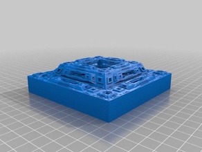 my customized 3d line fractal math 3d print model - Mito3D