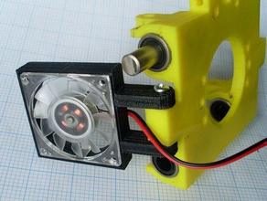 vga ventola x-trasporto 3d la stampante parti heekscad mendel pla prusa reprap lo spam aggiornamento utile 3d print model - Mito3D