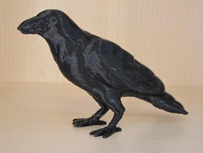 crow suporte animais nevermore raven 3d print model - Mito3D