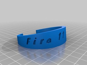 fira 11 yıl bilezik özelleştirilmiş 3d print model - Mito3D