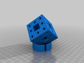 özelleştirilmiş menger süngeri benim matematik sanat 3d print model - Mito3D