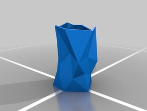polygon vase Skulpturen 3d print model - Mito3D