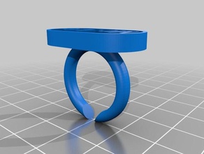 mr le text ring rings customized 3d print model - Mito3D