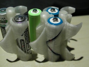 gx espandibile batteria titolare organizzazione aa aaa batterie vettore clip contenitore in vetrina organizzatore di viaggio utile 3d print model - Mito3D