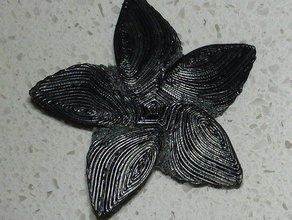 plumeria frangipani fiore le scansioni repliche 3d print model - Mito3D
