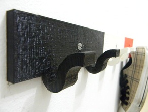 wall hanger snap organization 3d print model - Mito3D