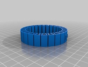 mon personnalisés double flexible nom de bracelet bracelets 3d print model - Mito3D